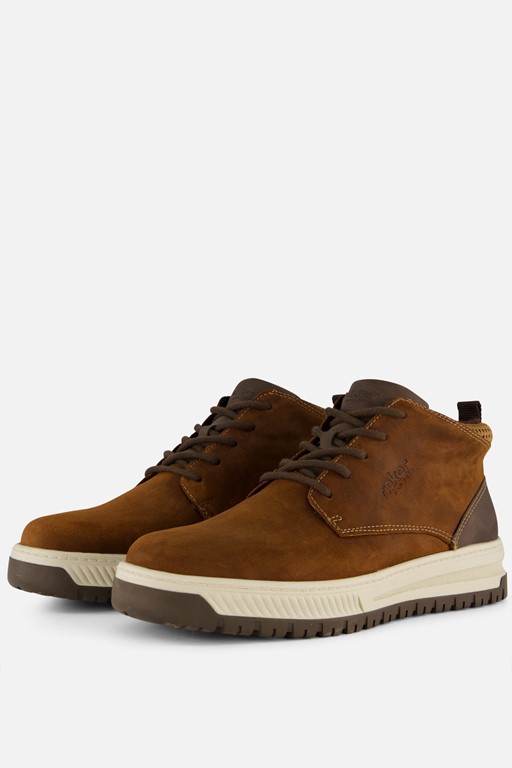 Rieker Veterboots cognac Nubuck