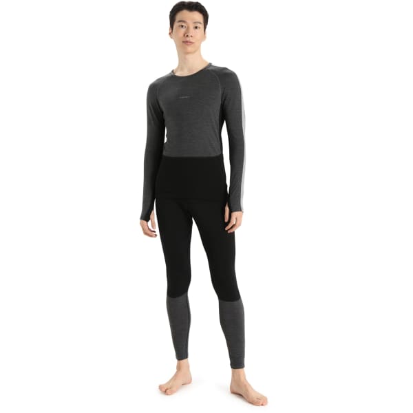 Collant thermique ICEBREAKER M ZONEKNIT 200 LEGGINGS BLK/JET HTHR/CB