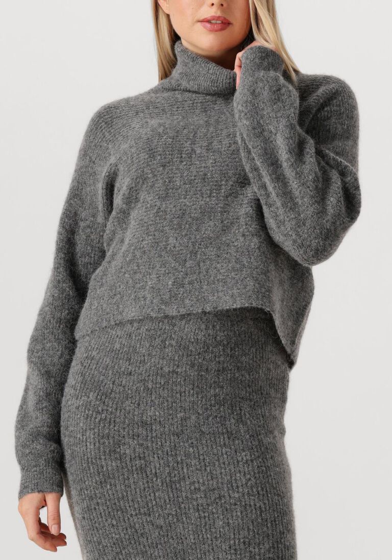 grijze dante6 trui yuria turtle neck sweater