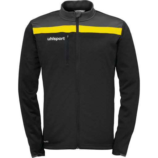Jaqueta Offense 23 Poly Preta/Antracita/Lima Amar Uhlsport