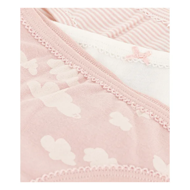 Petit Bateau Lot 3 Culottes Nuages | Rose