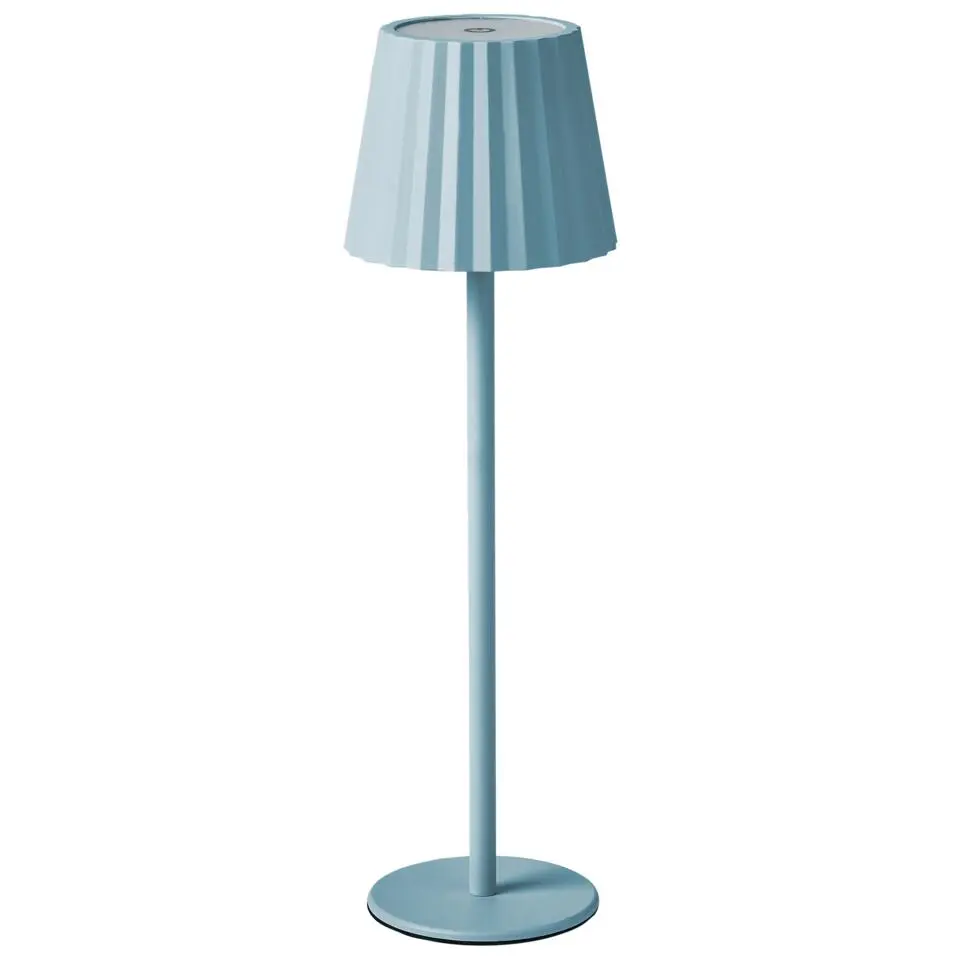 POMBEIRO - Tafellamp - Lichtblauw - Aluminium/IJzer