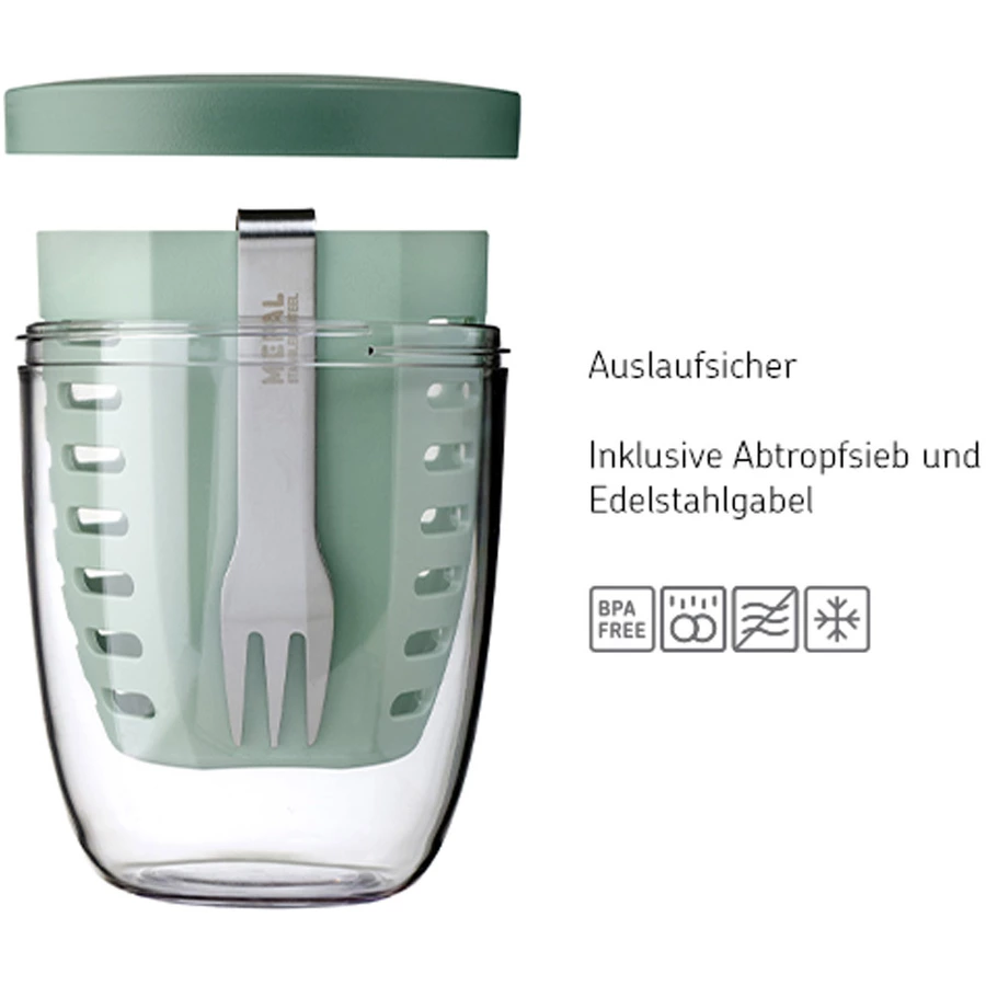 Mepal Fruitpot Ellipse 600 ml dunkelblau