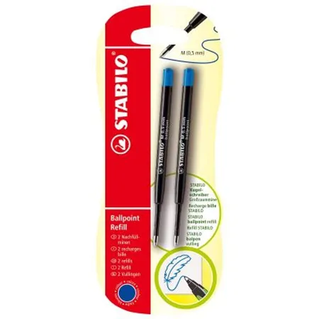Kugelschreibermine - STABILO Ballpoint Refill - z.B. für STABILO pointball und SMARTball - 2er Pack - blau