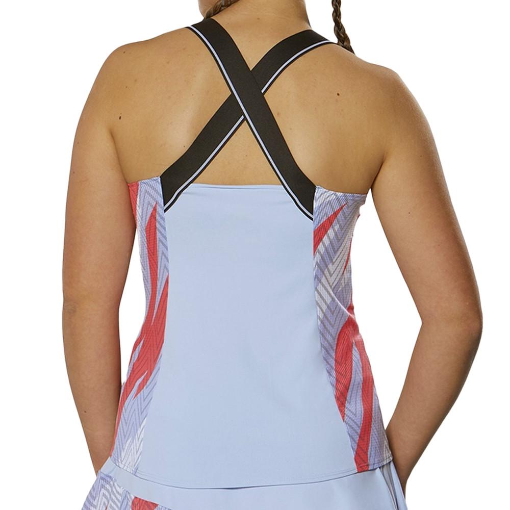 Mizuno Débardeur De Tennis Bleu Femme tech Mizuno Printed