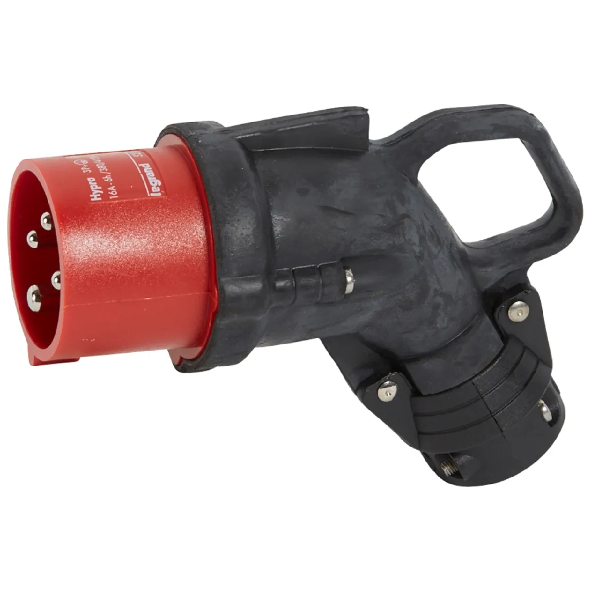 Legrand Hypra 052153 - Fiche Coudée Mâle - Rouge