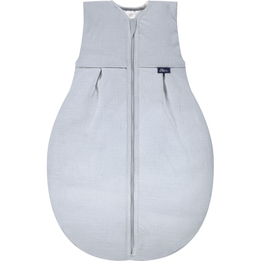 Alvi® 4-Seasons Mull-Schlafsack Sky Way blaugrau