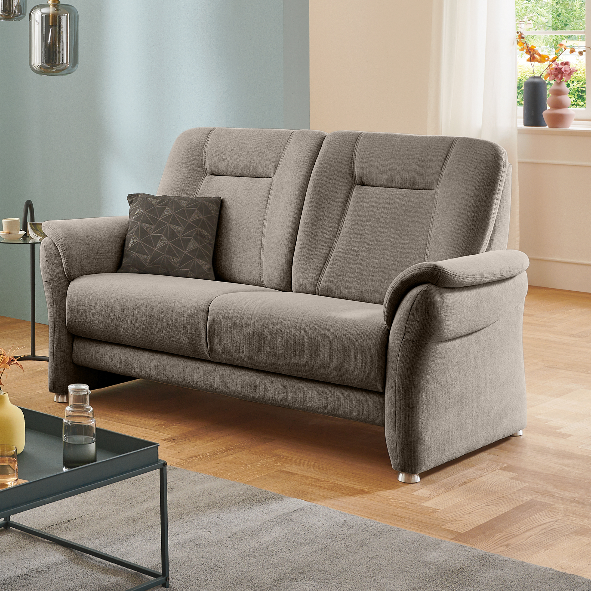 polsterpower 2,5-Sitzer-Sofa - mandel - Basismodell