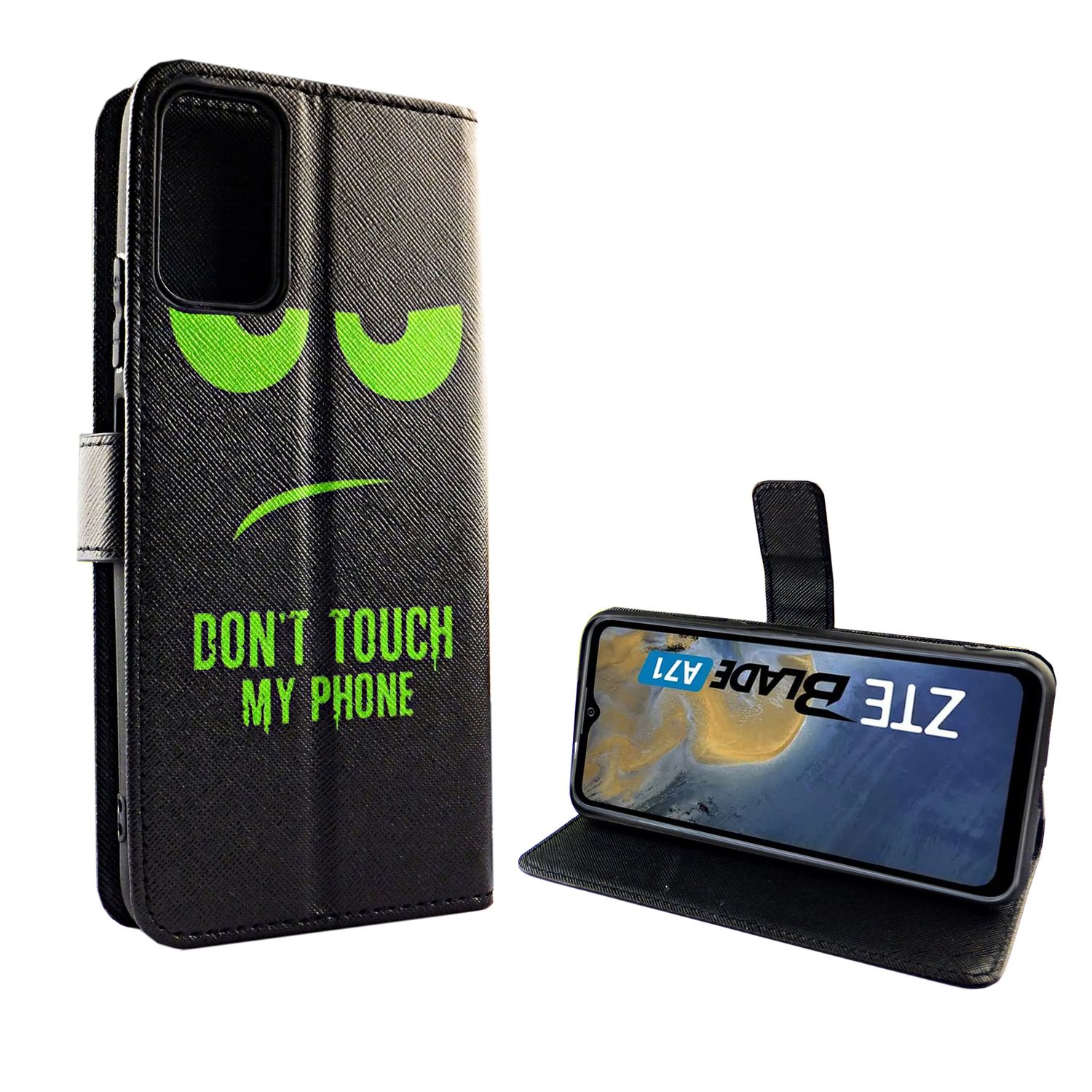 Handyhülle für ZTE Blade A71 Case Cover Schutztasche Schutzhülle Bookstyle Neu