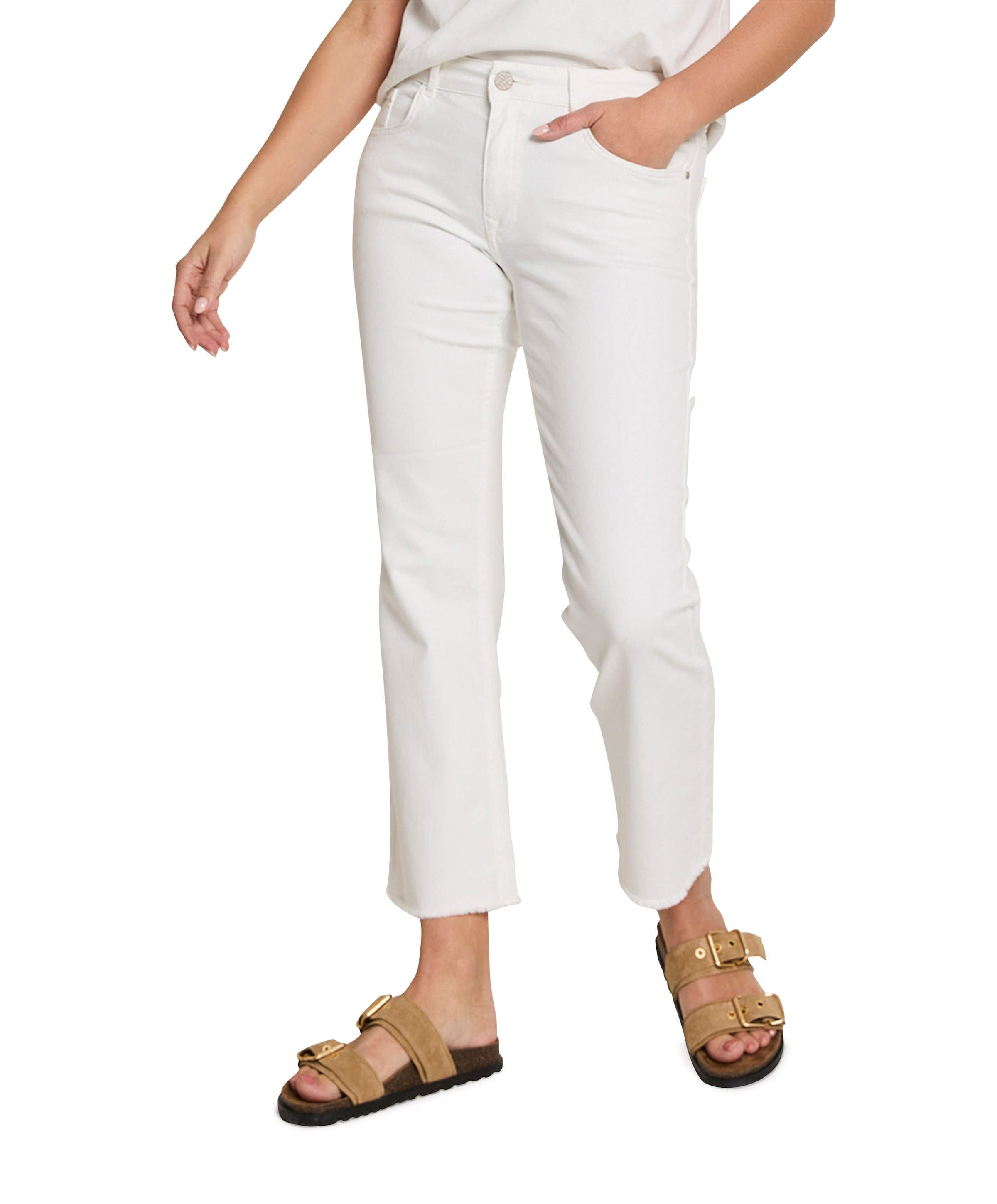 Para Mi Mila (Mini Flare) - Color Denim - 0 dames jeans wit