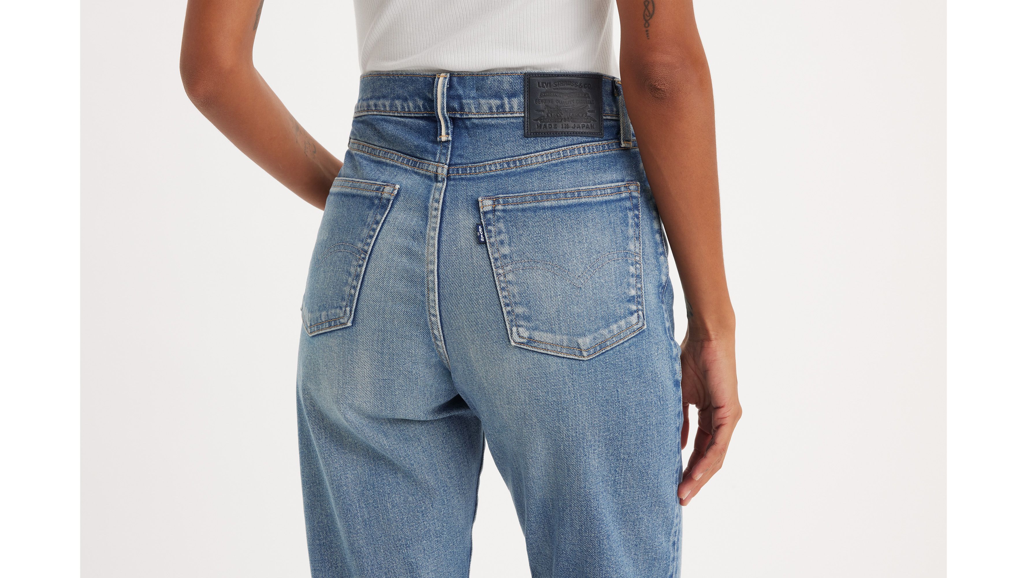 Levi's® jean Boyfriend taille haute Made in Japan - Mij Tansui - Bleu