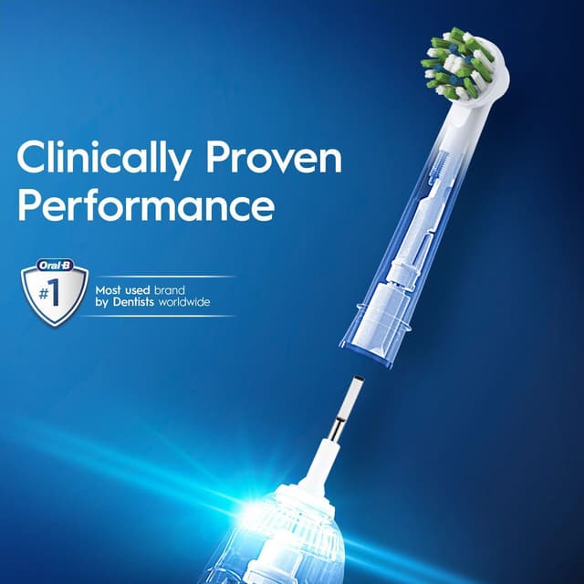 Oral-B Cross Action-tandbørstehoveder 321217 (5-pak, hvid)