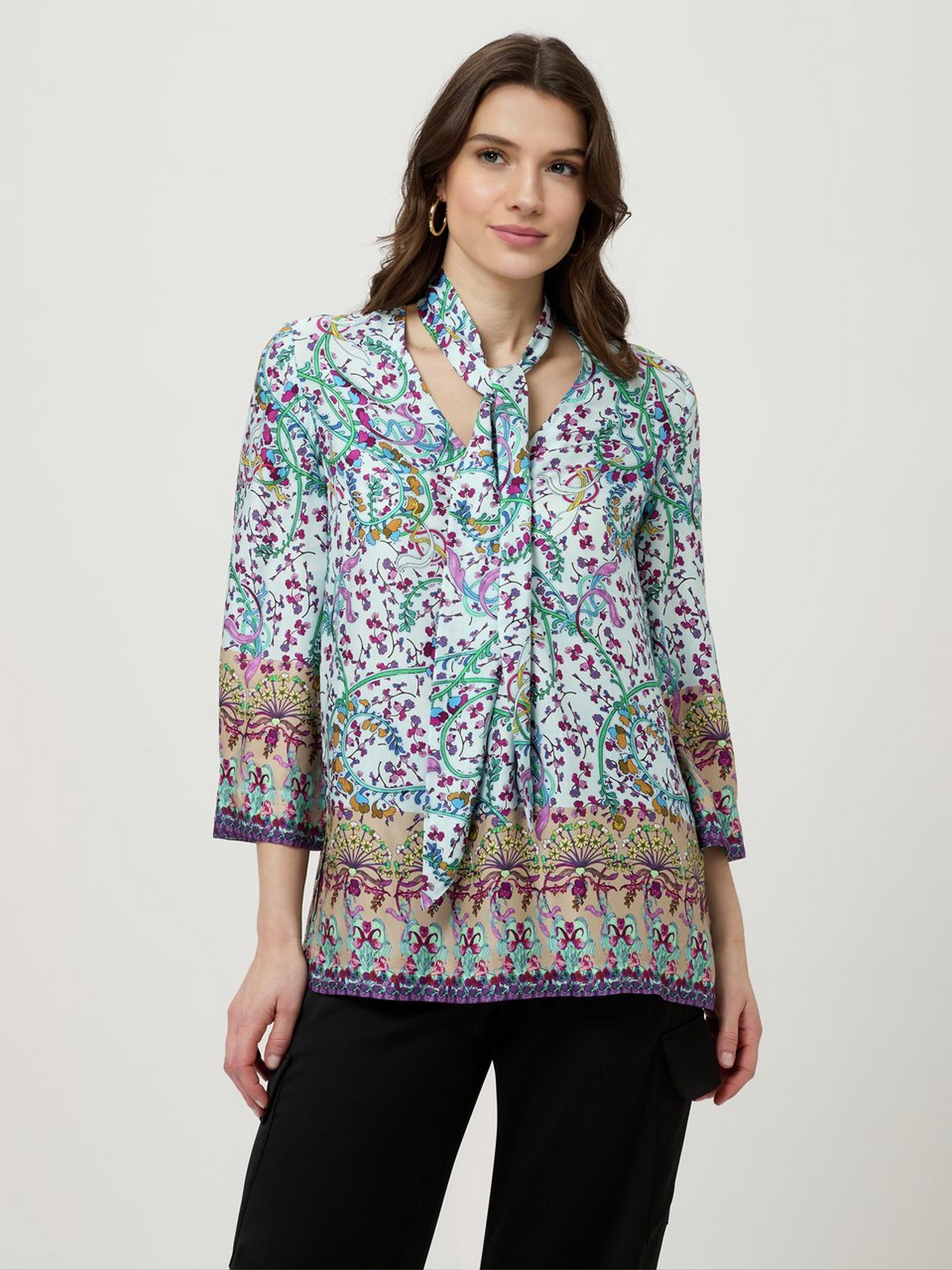 Bluse mit 3/4-Arm