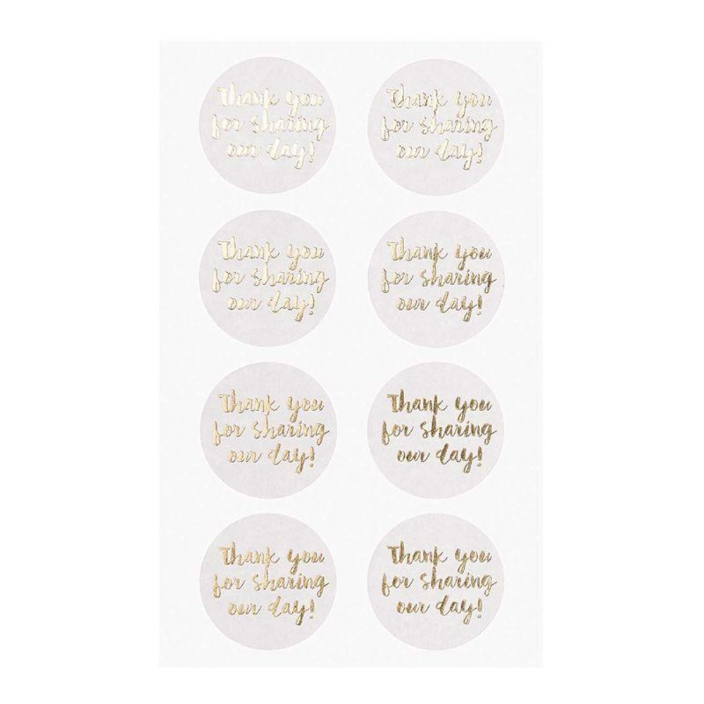 4 feuilles d'autocollants blancs our day