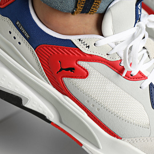 Baskets RS Fast Limiter Suede 387825 Puma White High Risk Red Gray Violet