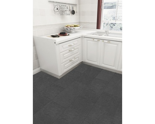 Vinyltegel Gabon Nauru donkergrijs zelfklevend 30,48x60,96 cm