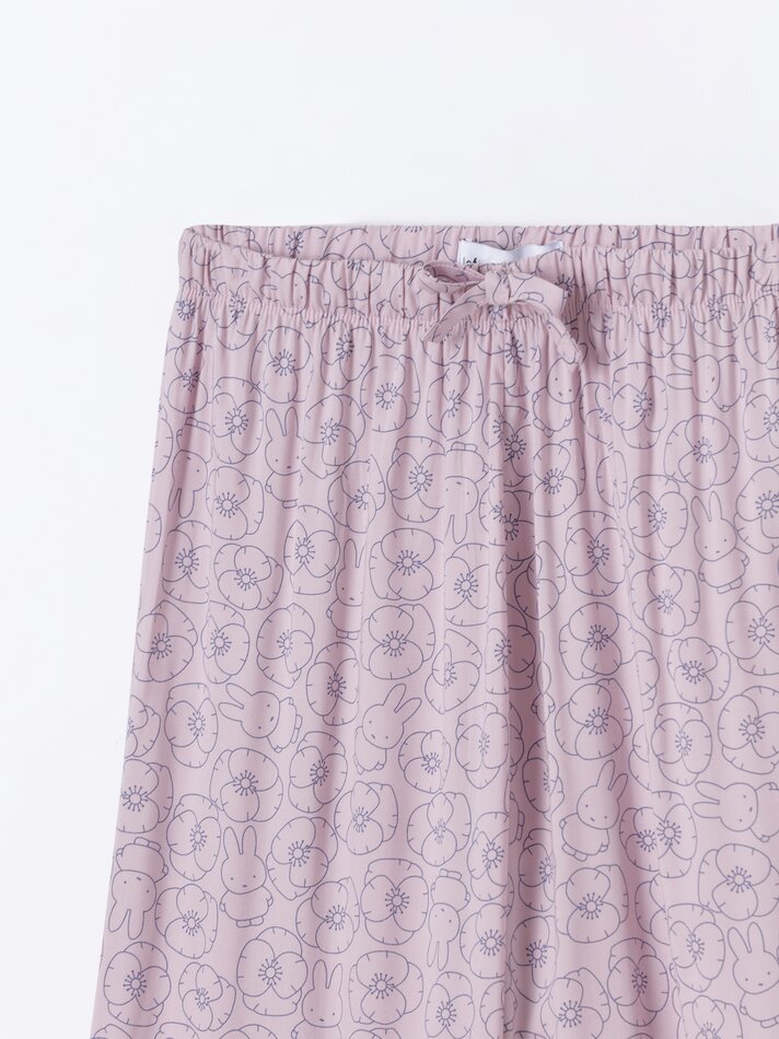 Conjunto de pijama estampado da Miffy - Rosa nude