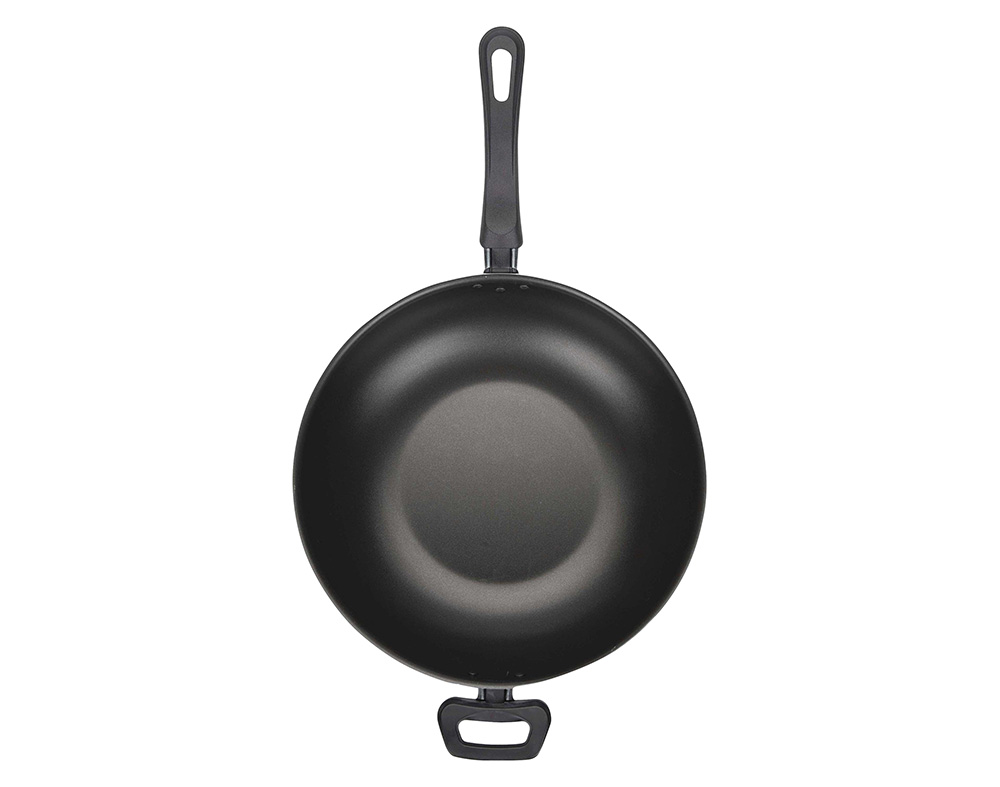 WOK C/ CABO E PEGA AUCHAN ALUMINIO 28CM