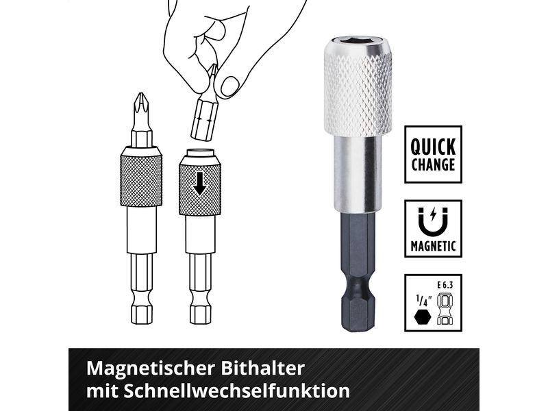 Einhell Bit-Set L-CASE Kassette 40tlg LS Bohrerset und Bitset