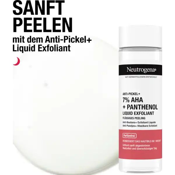 Anti-Pickel + 7% AHA + Panthenol Liquid Exfoliant Gesichtsreinigung