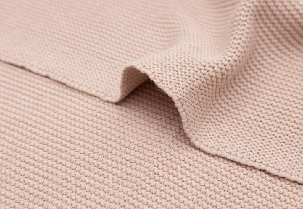 baby ledikantdeken 100x150cm Basic Knit - Wild Rose