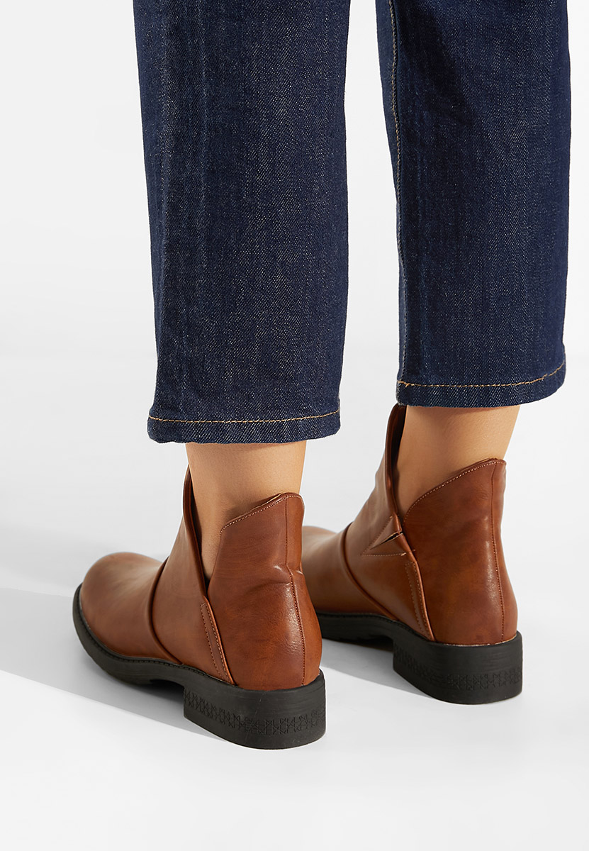 Bottines femme chameau Lariva