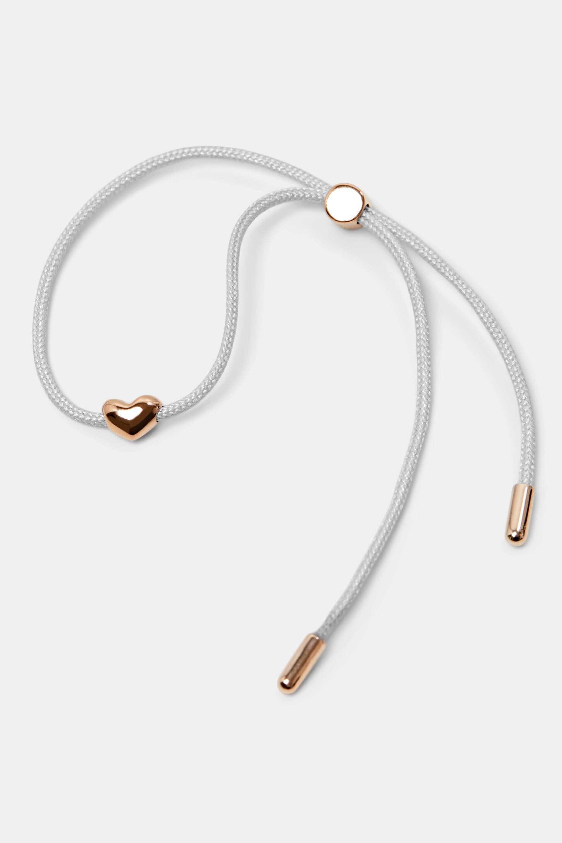 Bracelet à pendentifs cœur, argent sterling