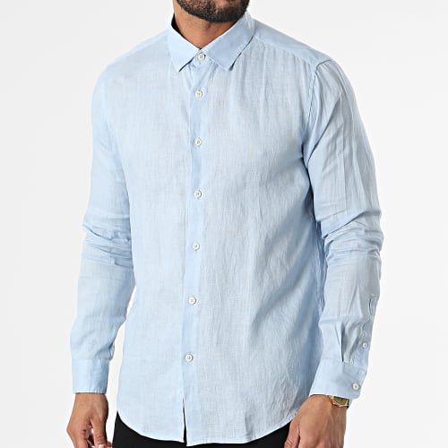 Chemise A Manches Longues 7631 Bleu Clair
