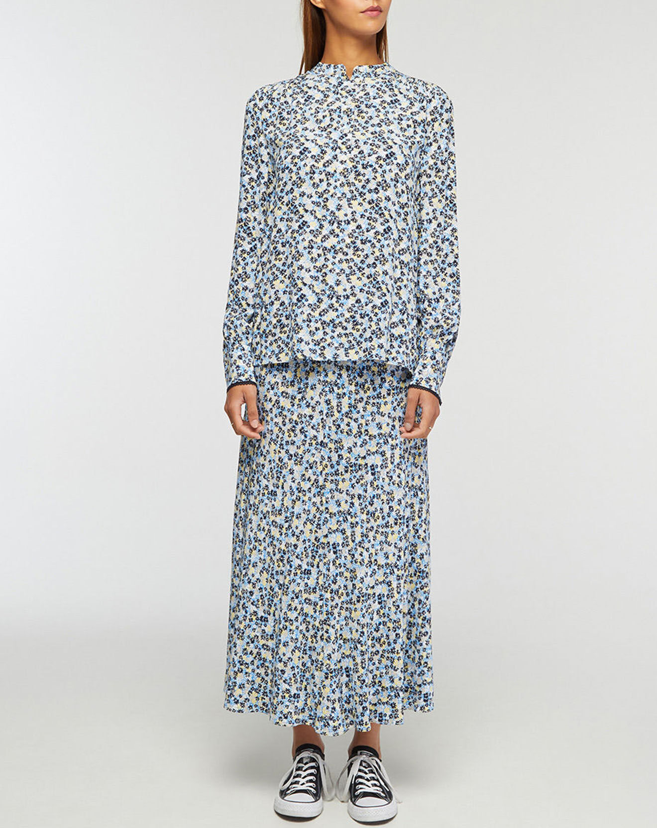 Tommy Hilfiger Blouse imprimée à fleurs bleu/jaune