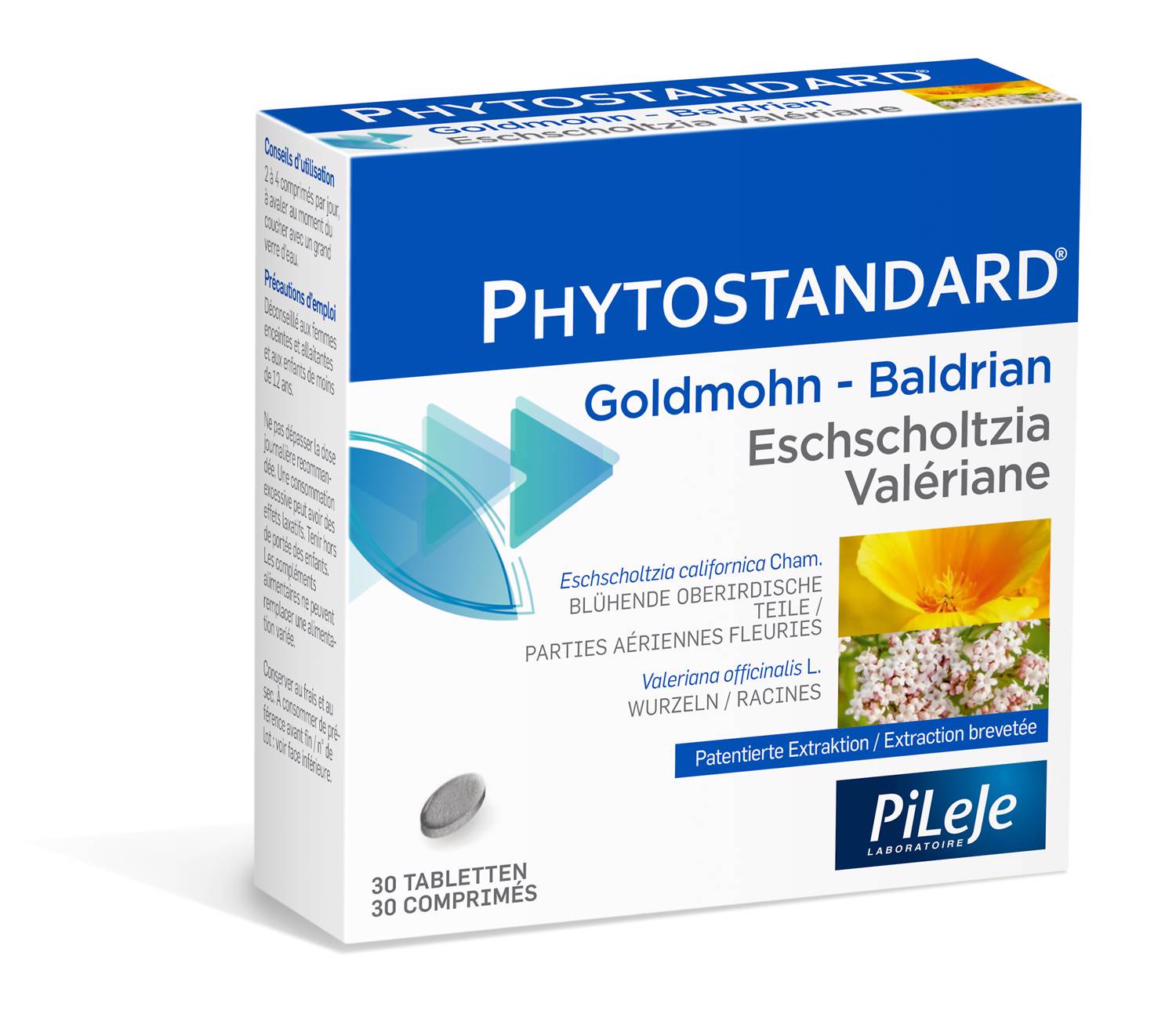 PHYTOSTANDARD Goldmohn-Baldrian Tabl Blist 30 Stk