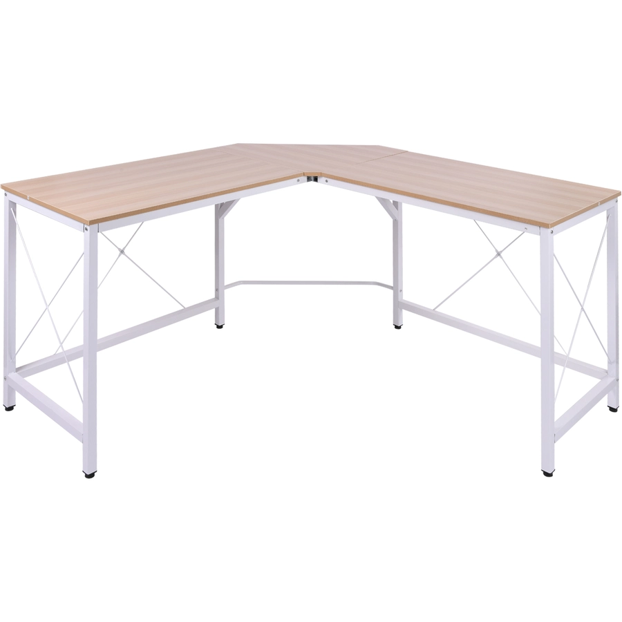 HOMCOM Winkelschreibtisch natur