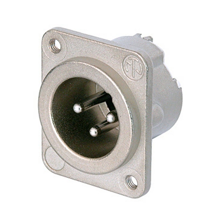 Neutrik NC3MD-LX M3 XLR chassisdeel 3p male