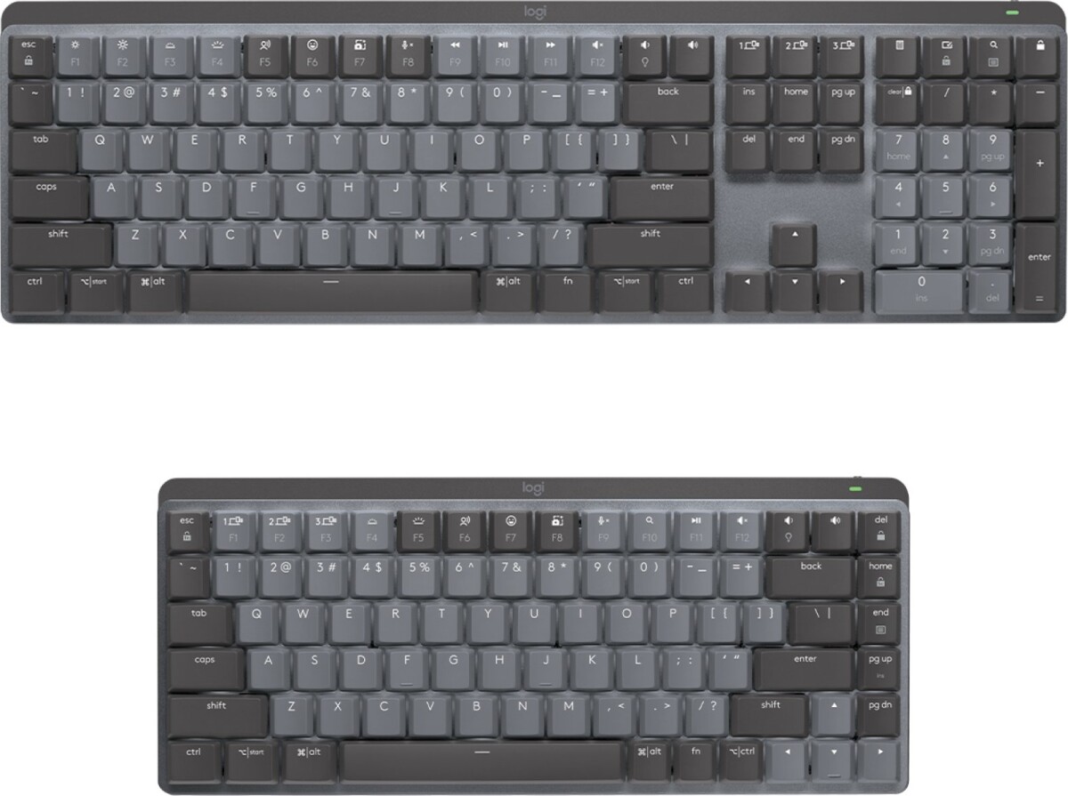 Logitech - Mx Mechanical Mini Trådløs Tastatur - Nordisk - Sort