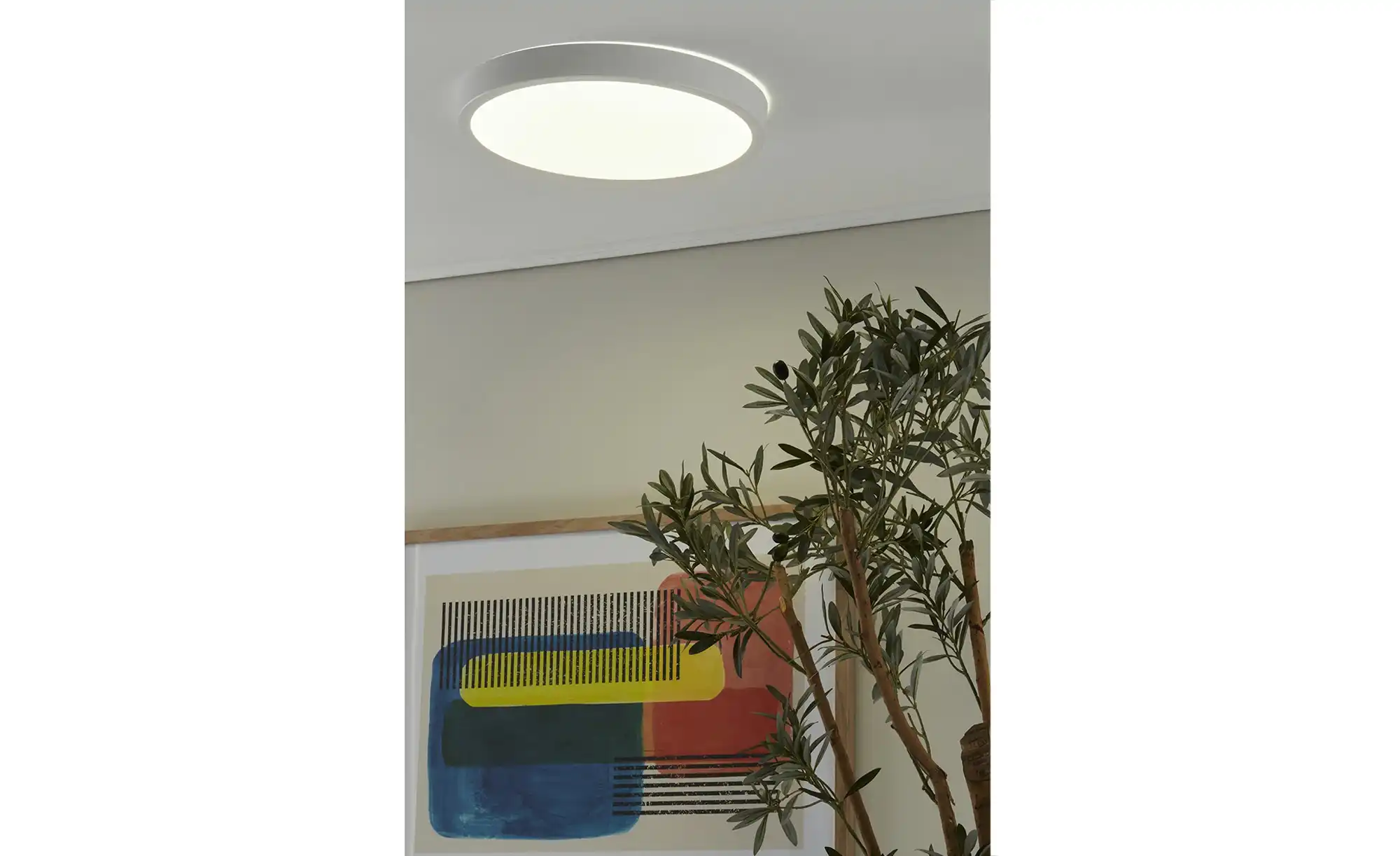 KHG LED-Deckenleuchte, weiß mit Sterneneffekt