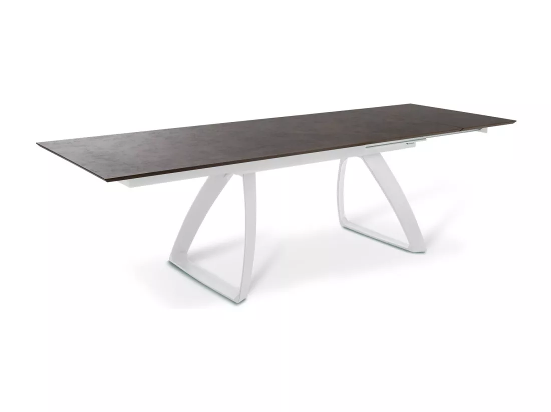 Barret Table Extensible (170/270 x 90 cm) en HPL Blanc