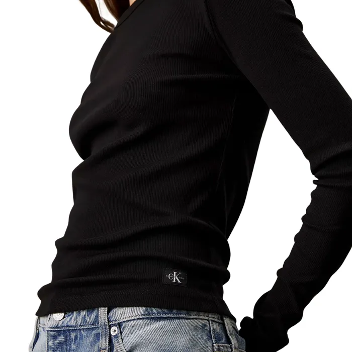 Calvin Klein Rib Longsleeve Shirt Dames