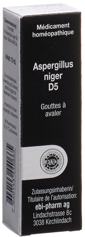 SANUM Aspergillus niger 5 D<br>10 ml, Tropfen zum Einnehmen, Flüssigkeit