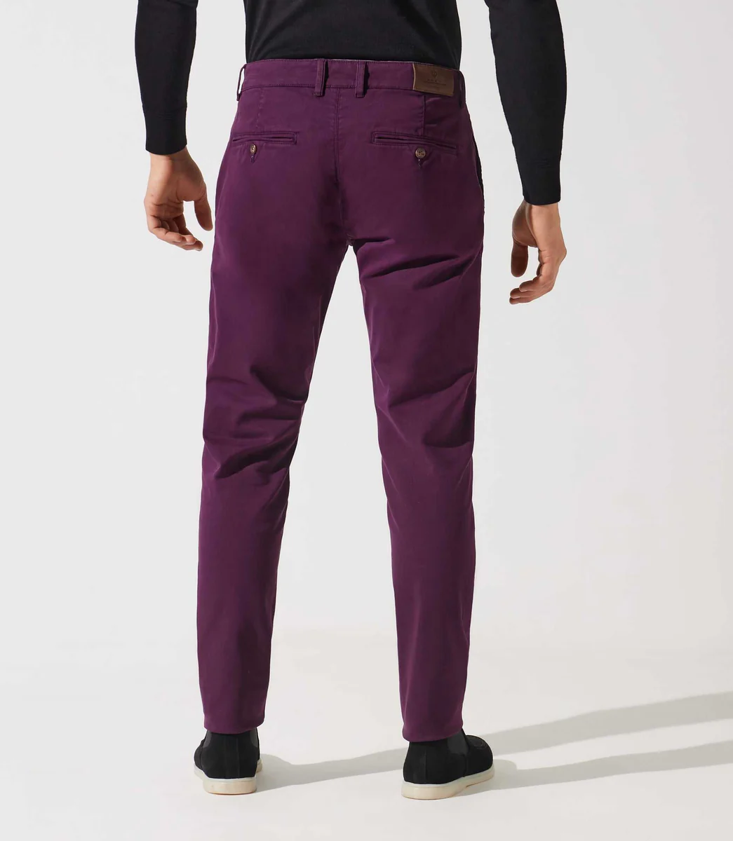 Pantalon chino violet VALOR