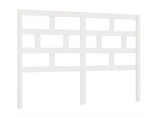 Tête de lit Blanc 166x4x100 cm Bois massif de pin
