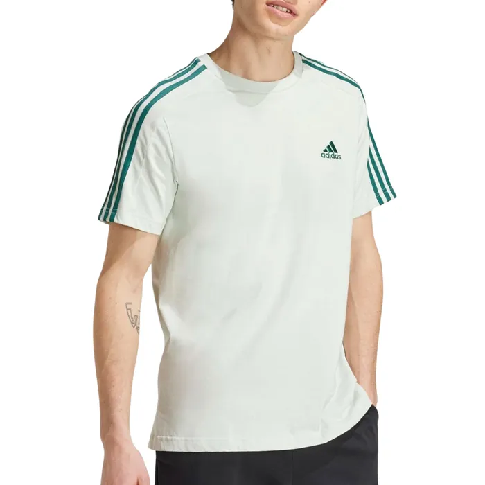Adidas Essentials Single Jersey 3-Stripes Shirt Heren