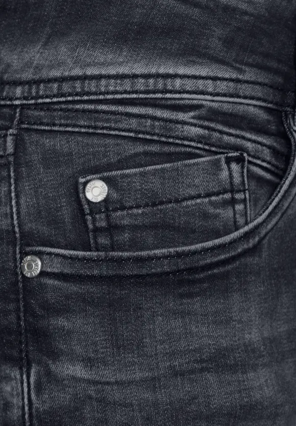 Graue Slim Fit Jeans - authentic grey wash