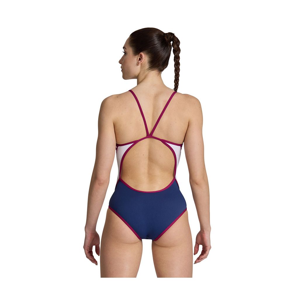 Arena ICONS SUPER FLY B - Maillot de bain 1 pièce Femme navy/blue cosmo/white/red