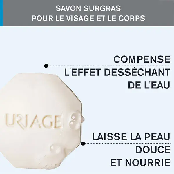 Uriage Sabonete Líquido Corporal Dermatológico Nutritivo Extra Rico para Pele Sensível 100g