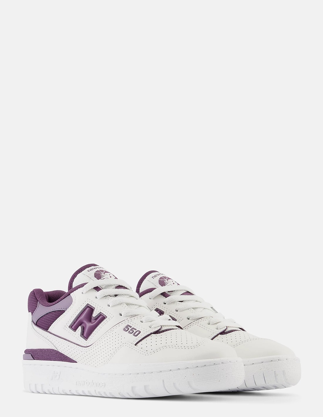 new balance Sneakers Femme 550 Cuir Blanc/Violet