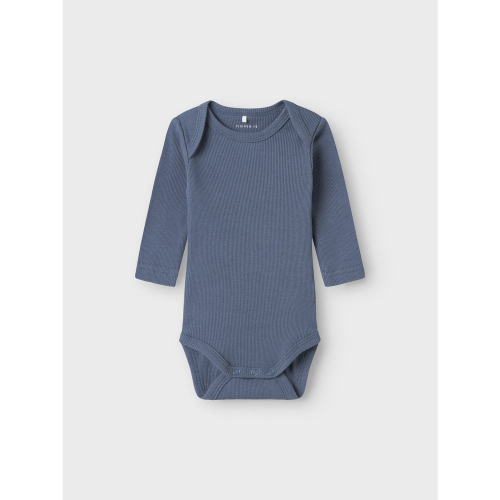 Køb Name It China Blue Body 3-pak Solid Rib
