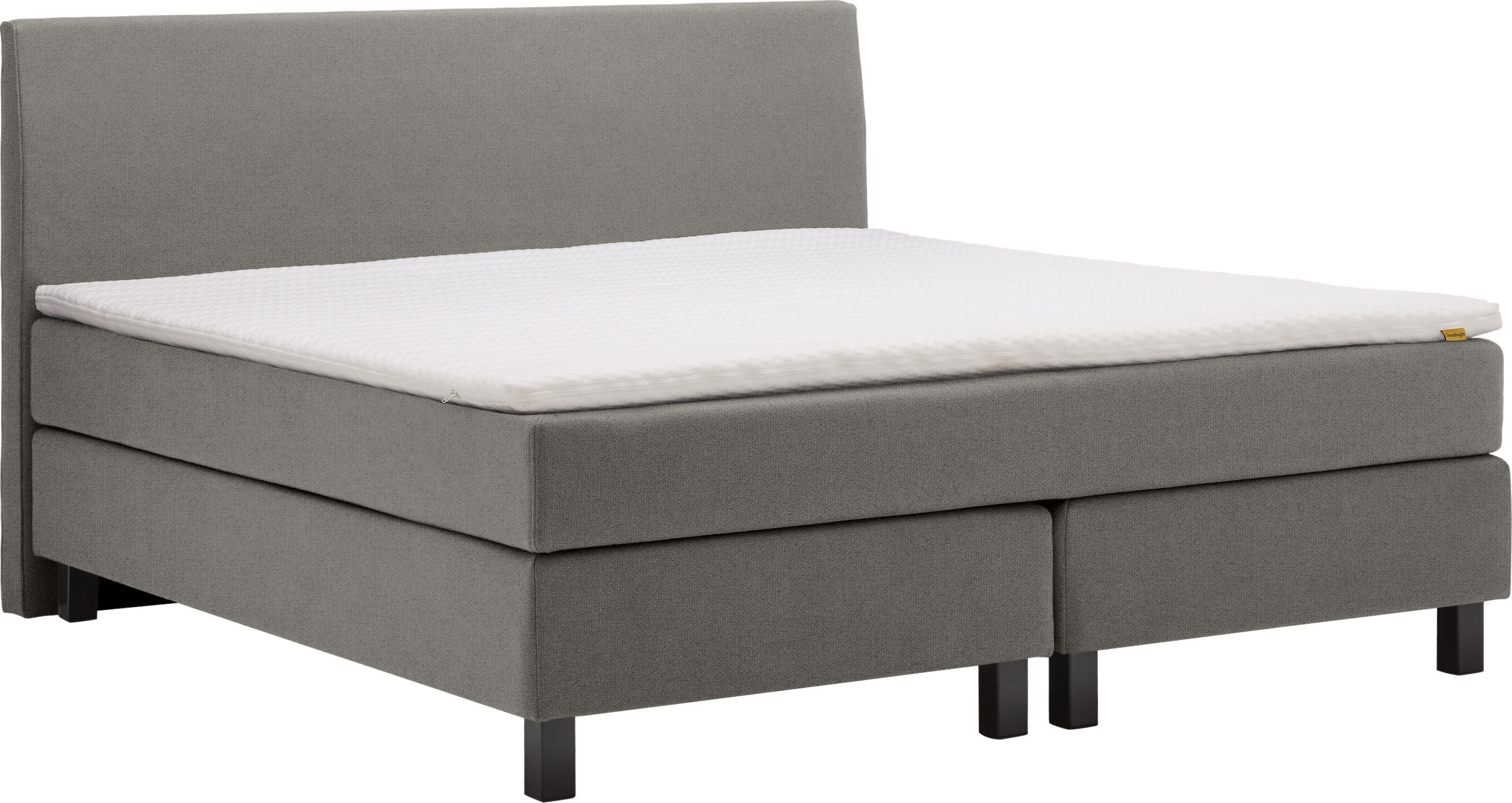 bico GOODNIGHT Boxspringbett - Perlgrau / B: 160.0 cm x T: 200.0 cm