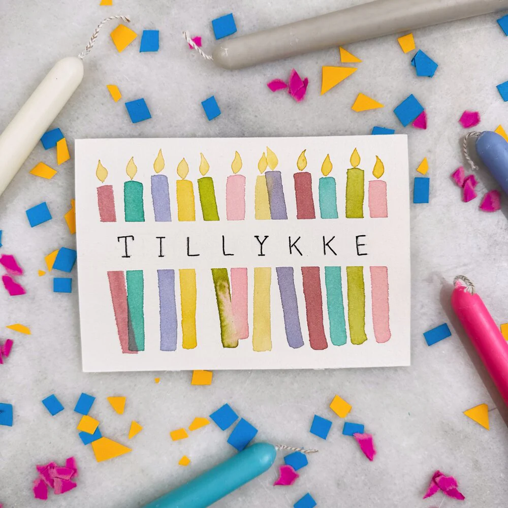 Selvtid  DIY Akvarelkort kit