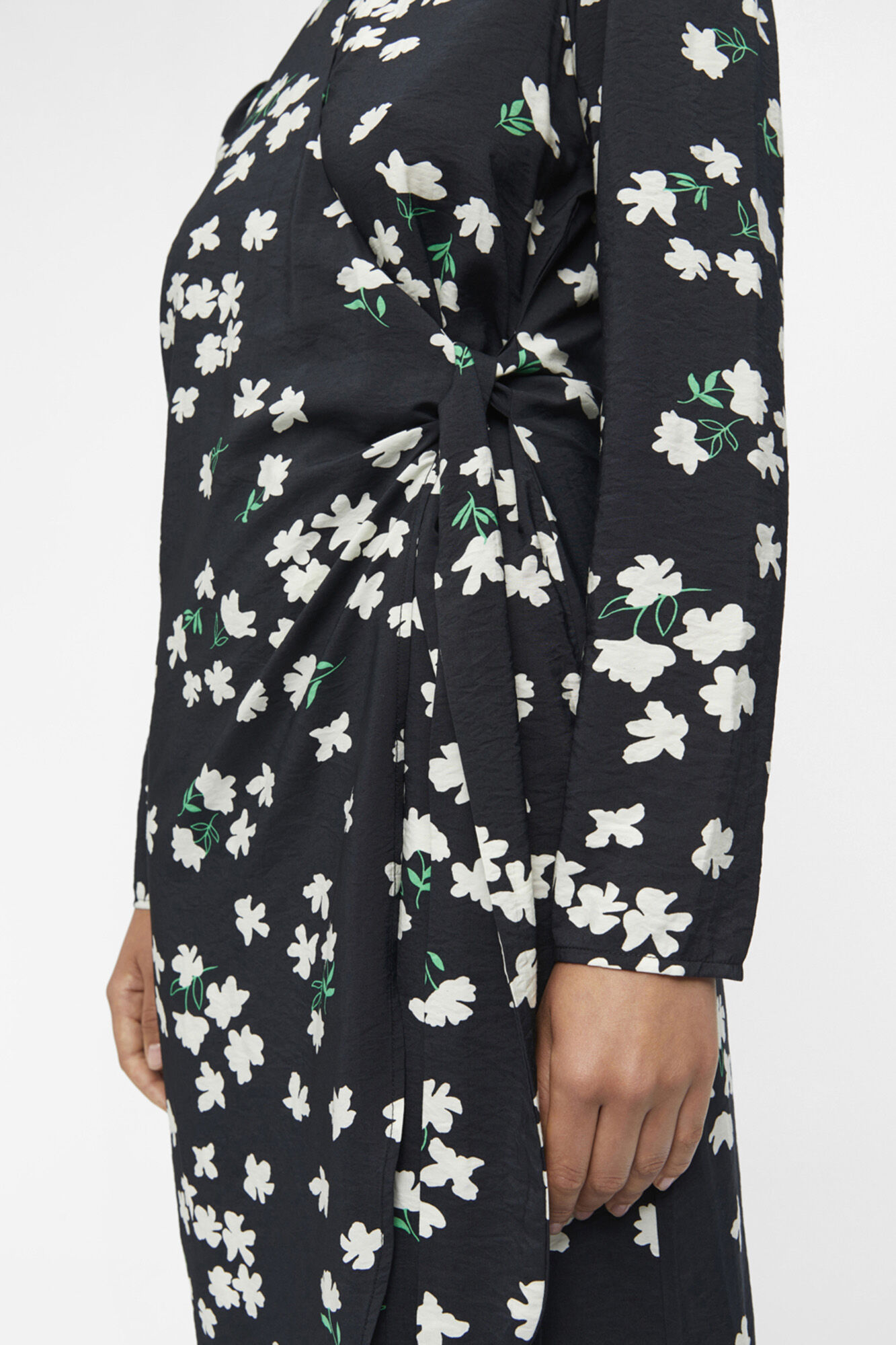 Vestido midi envelope - Preto