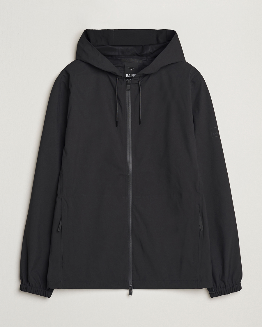 RAINS Suva Hooded Waterproof Jacket Black