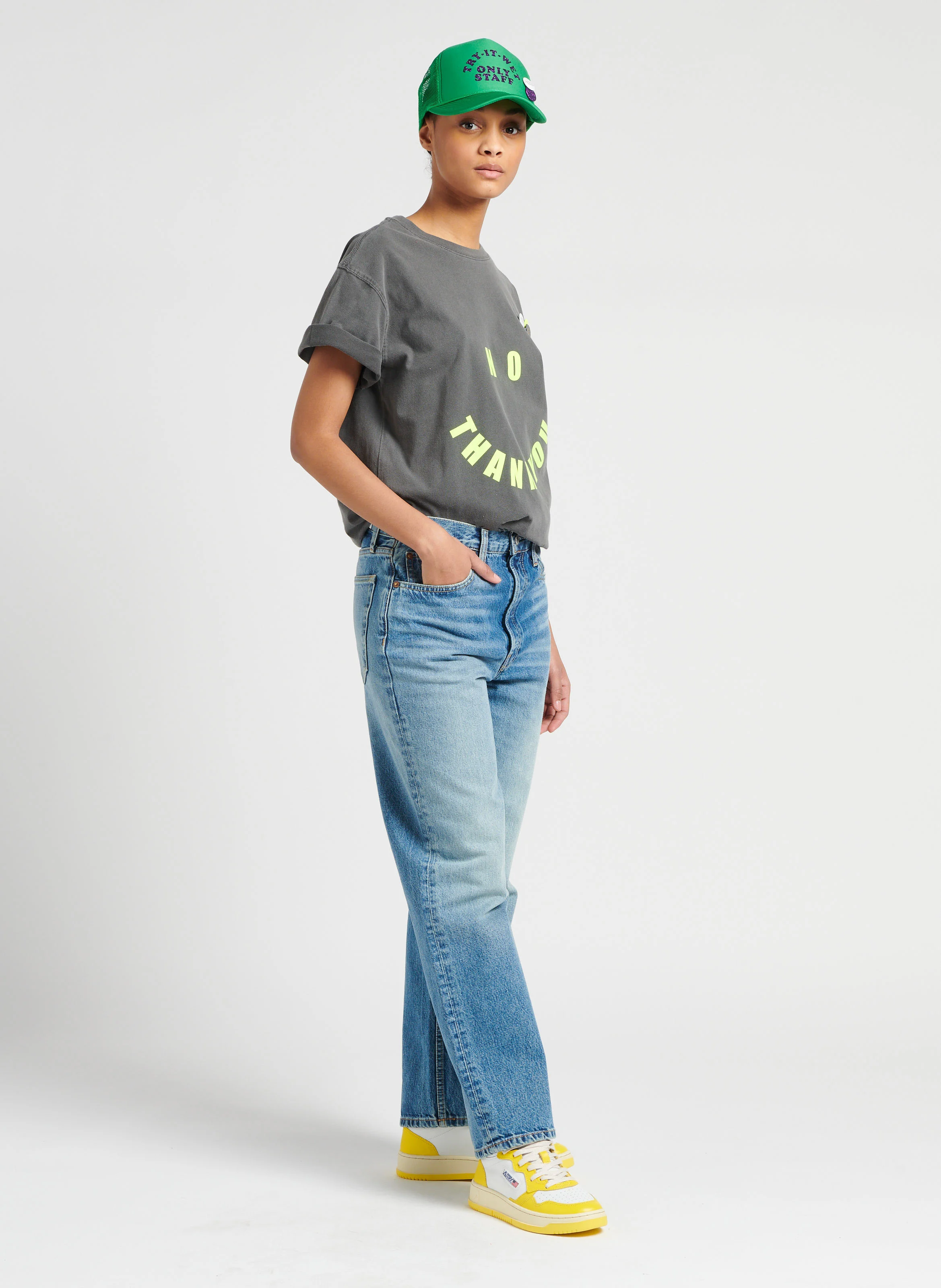 90S LOW SLUNG - Jean boyfriend en coton| Jean Délavé